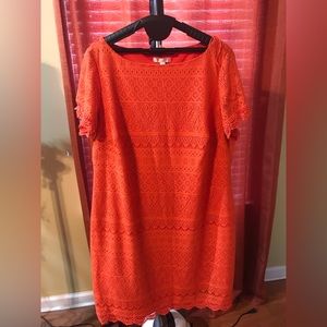 3 for $20👛👜👝London Times Orange Lace Dress